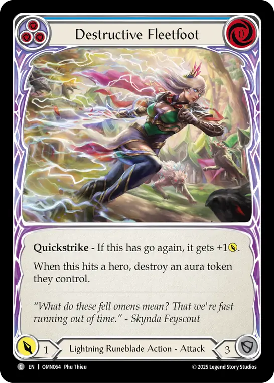 Destructive Fleetfoot (Blue)