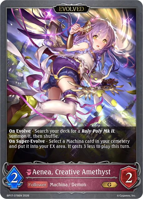 Aenea, Creative Amethyst (Evolved)