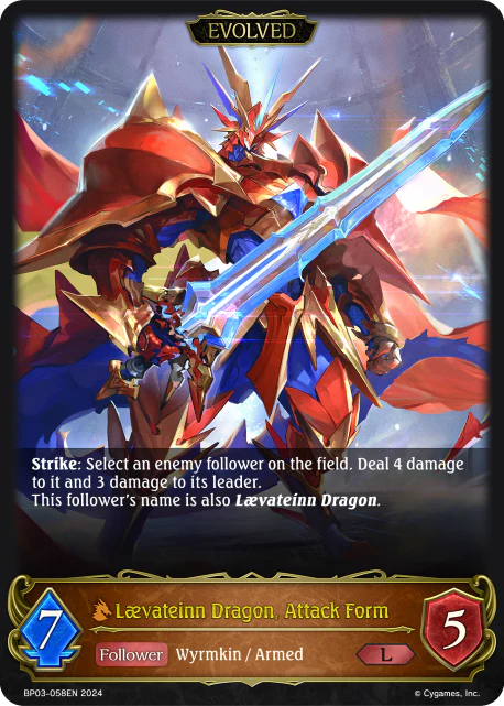 Laevateinn Dragon, Attack Form (Evolved)